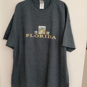 115. Gildan Charcoal Florida Graphic Tee NWOT Unisex
